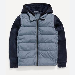 Old Navy Blue Puffer Jacket with Hood